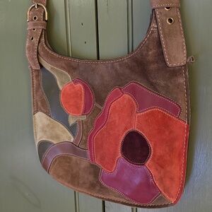 Coach crossbody boho suede poppy bag